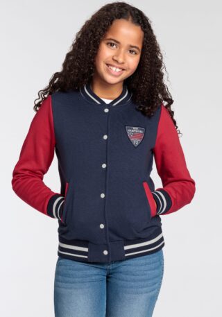 DELMAO Sweatjacke "für Mädchen", im College-Style