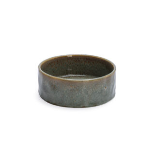 Designed by Lotte Hundenapf Keramik, grün - 2 x 1200 ml, Ø 18 x H 7 cm