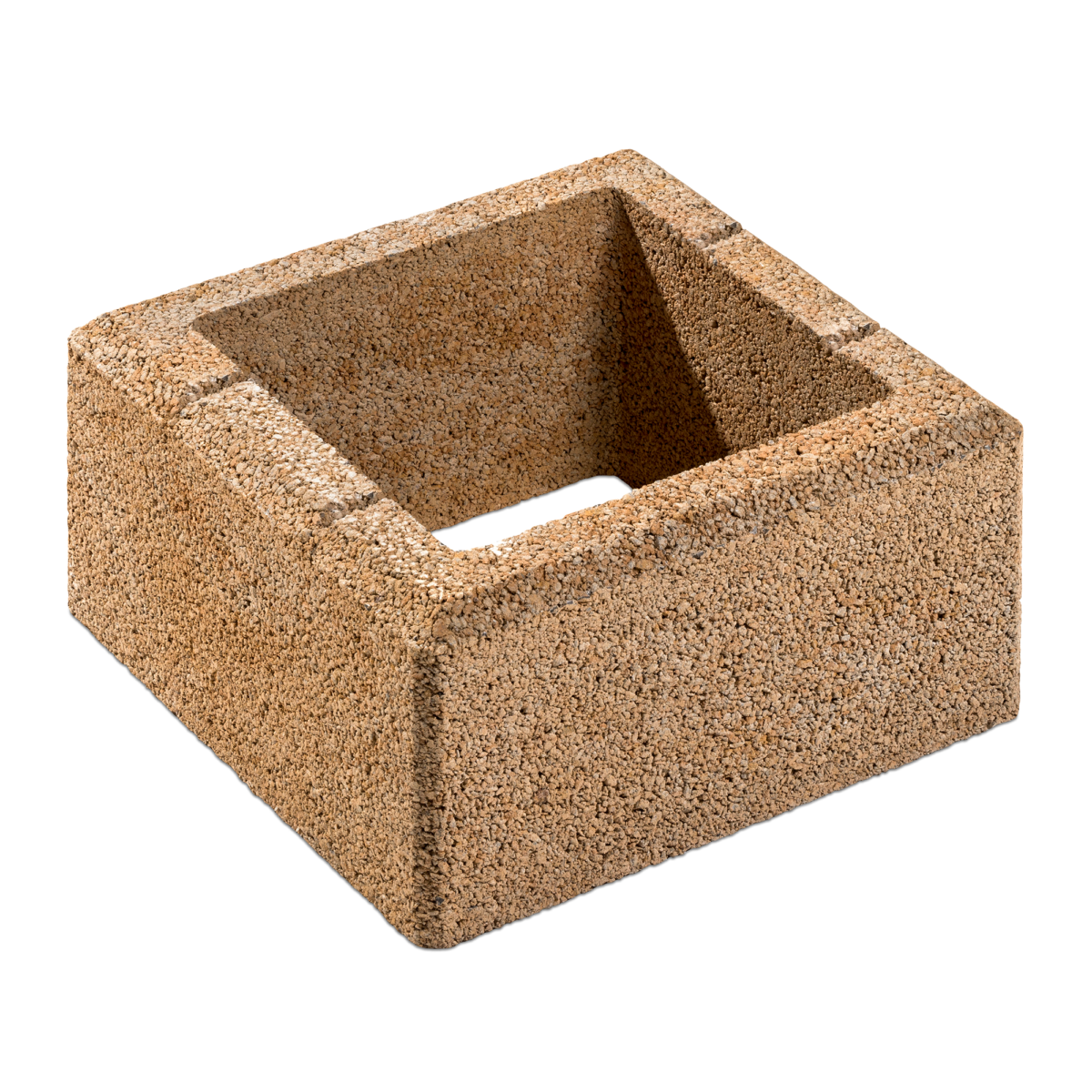 Diephaus Mauerstein 'T-Wall System' sandsteinfarben 37,5 x 37,5 x 20 cm
