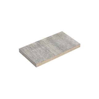 Diephaus Terrassenplatte 'T-Court Solid' Beton schwarz/weiß 60 x 30 x 4 cm