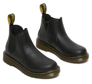 DR. MARTENS Chelseaboots "Kinder 2976 Softy T Leder Chelsea Boots" Kinderstiefel, Freizeitschuh mit Reißverschluss, Stretcheinsatz