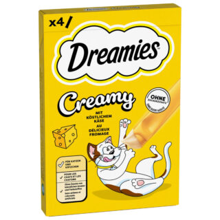 Dreamies Creamy Snacks - Käse (4 x 10 g)