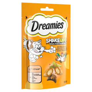 Dreamies Katzensnacks Shake Ups Multivitamins - Sparpaket Seafood Festival (6 x 55 g)