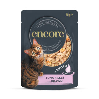 Encore Cat Pouch 16 x 70 g - Thunfisch mit Garnelen
