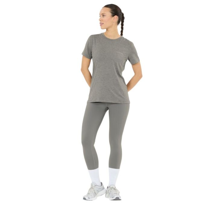 Endurance Alvaly Melange SS Tee Gr. 40 Grau Damen
