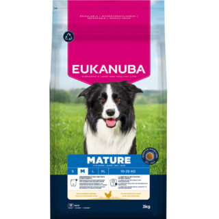 Eukanuba Premium Nutrition Mature Medium Breed Huhn - Sparpaket: 2 x 3 kg
