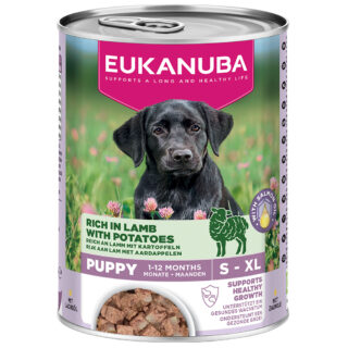 Eukanuba Puppy Reich an Lamm mit Kartoffeln - 6 x 400 g