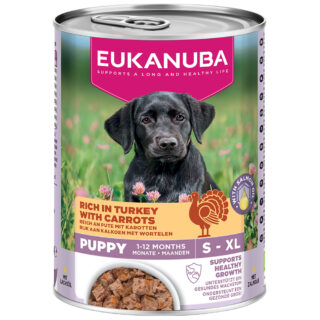 Eukanuba Puppy Reich an Pute mit Karotten - Sparpaket: 48 x 400 g