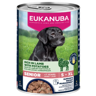 Eukanuba Senior Reich an Lamm mit Kartoffeln - 6 x 400 g