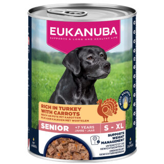 Eukanuba Senior Reich an Pute mit Karotten - 6 x 400 g