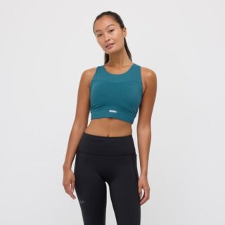 EYDA Amber High Neck Sports Bra Gr. L Blau Damen