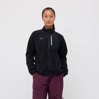 EYDA Carly Fleece Jacket Gr. L Schwarz Damen