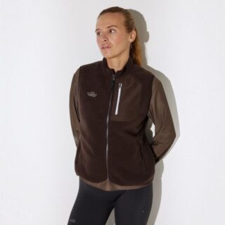 EYDA Carly Fleece Vest Gr. L Braun Damen