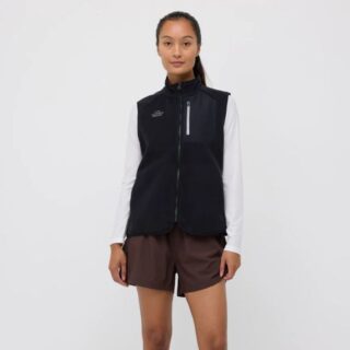 EYDA Carly Fleece Vest Gr. L Schwarz Damen