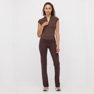 EYDA Ellie Flare Pants Gr. S Braun Damen
