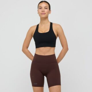 EYDA Isa Compression Pocket Shorts Gr. XS Braun Damen