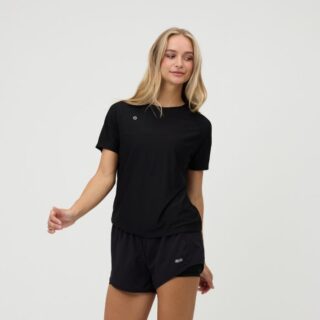 EYDA Lecia Tee Gr. L Schwarz Damen