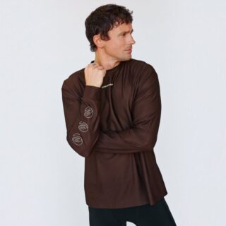 EYDA Noah Loose Long Sleeve Gr. L Braun Herren