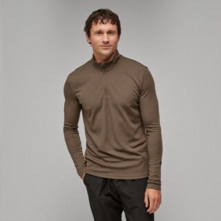 EYDA Samuel Regular Half Zip Gr. L Braun Herren