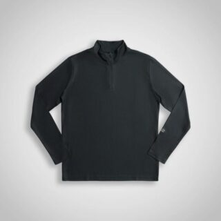 EYDA Samuel Regular Half Zip Gr. L Schwarz Herren