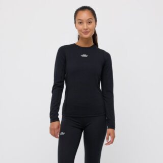 EYDA Shavanna Thermal LS Tee Gr. L Schwarz Damen