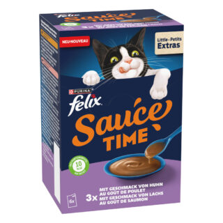 Felix Sauce Time 6 x 40 g - mit dem Geschmack von Huhn & Truthahn