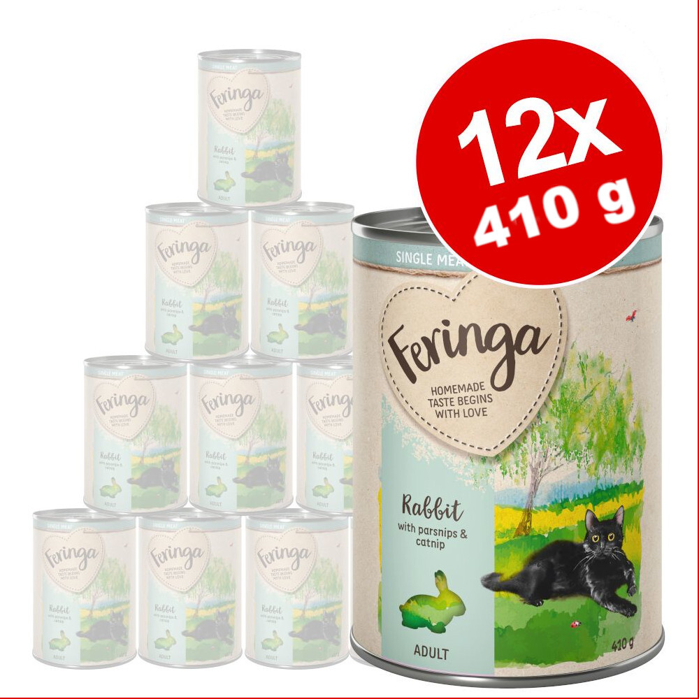 Feringa Single Meat Menü 12 x 410 g - Kalb mit Brokkoli & Löwenzahn