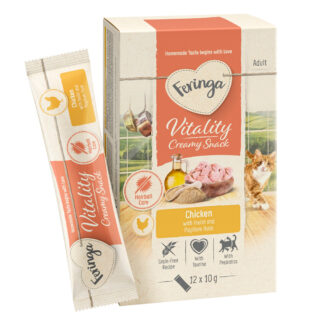 Feringa Vitality Creamy Snacks - Thunfisch mit Huhn (24 x 10 g)