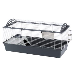 Ferplast Kleintierkäfig Casita 120 - grau: L 119 x B 58 x H 61 cm