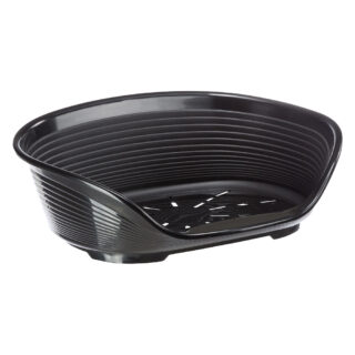 Ferplast Korb Siesta Deluxe schwarz - Set Größe 8: Korb + Füße