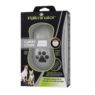 FURminator Curry Comb Striegel - ca. L 12 x B 6 x H 4 cm
