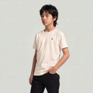 G-STAR T-Shirt "KIDS, BASE R T SS" aus Baumwolljersey, Logodetail