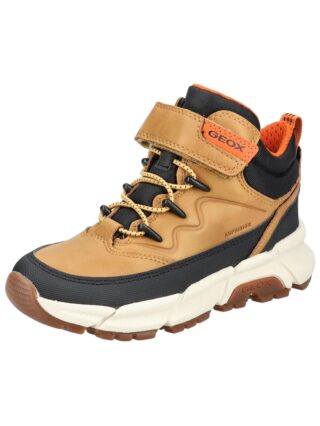 Geox Schnürstiefelette "Geox Stiefelette Lederimitat/Textil"