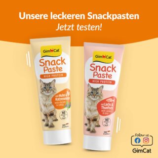 GimCat High Protein Snackpaste 75 g - Sparpaket: 3 x Huhn & Katzenminze