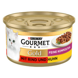 Gourmet Gold Feine Komposition 12 x 85 g - Ente & Truthahn