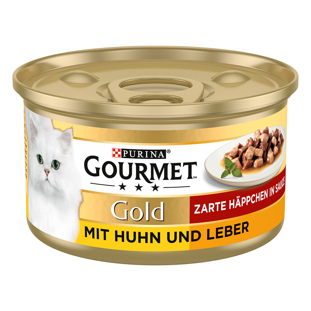 Gourmet Gold Zarte Häppchen 12 x 85 g - Kalb & Gemüse