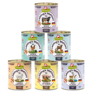 GranataPet Liebling's Mahlzeit Mixpaket 6 x 800 g - Mixpaket 2 (6 Sorten)