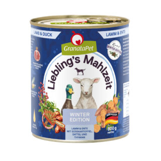 GranataPet Liebling's Mahlzeit Wintertraum - Sparpaket: Lamm & Ente (12 x 800 g)