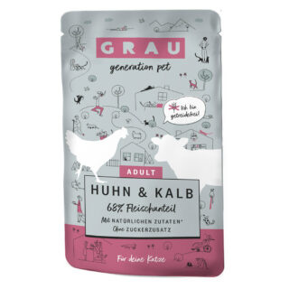 GRAU Adult Getreidefrei 16 x 125 g - Huhn Pur