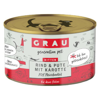 GRAU Kitten Multipack - Sparpaket: 24 x 200 g (3 Sorten)