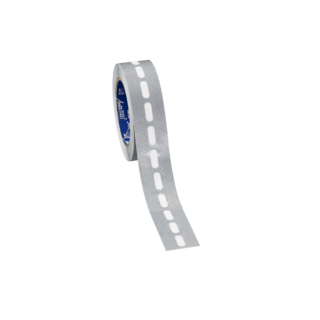 Gutta Kantenverschlussband mit Membrane silber 750 x 3,7 cm für 10 mm Stegplatten