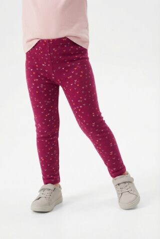 happy girls Strickleggings im süßen Herzchen-Allover
