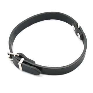 Heim Halsband genieted Soft, schwarz - Größe 50: 36 - 44 cm Halsumfang, 20 mm breit