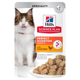 Hill's Science Plan Adult Perfect Digestion Huhn - Sparpaket: 48 x 85 g