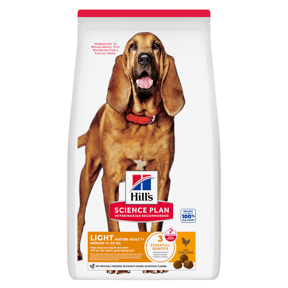 Hill's Science Plan Mature Adult 7+ Medium Light mit Huhn - 14 kg