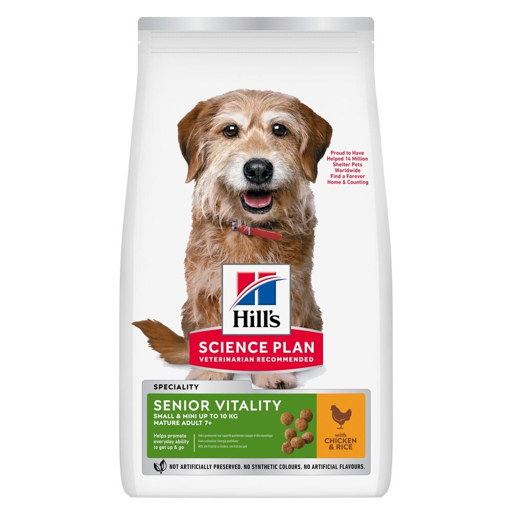 Hill's Science Plan Senior Vitality Mature Adult 7+ Small & Mini mit Huhn - Sparpaket: 2 x 6 kg