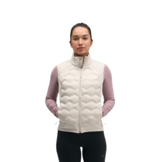 HOKA SkyFill Insulated Vest Gr. L Beige Damen