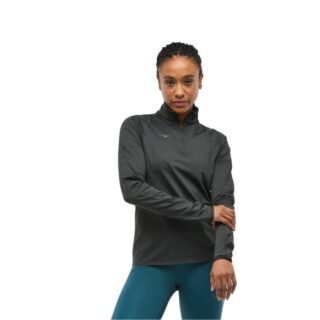 HOKA® GlideTech Quarter Zip Langarmshirt Größe L für optimalen Komfort beim Laufen