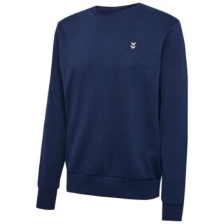 Hummel Pulse Sweat Crewneck M. Blau - Bequemer Pullover für Lauf und Training, Gr. M