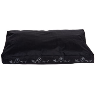 Hundekissen Silhouette schwarz - Größe M: L 90 x B 60 x H 8 cm
